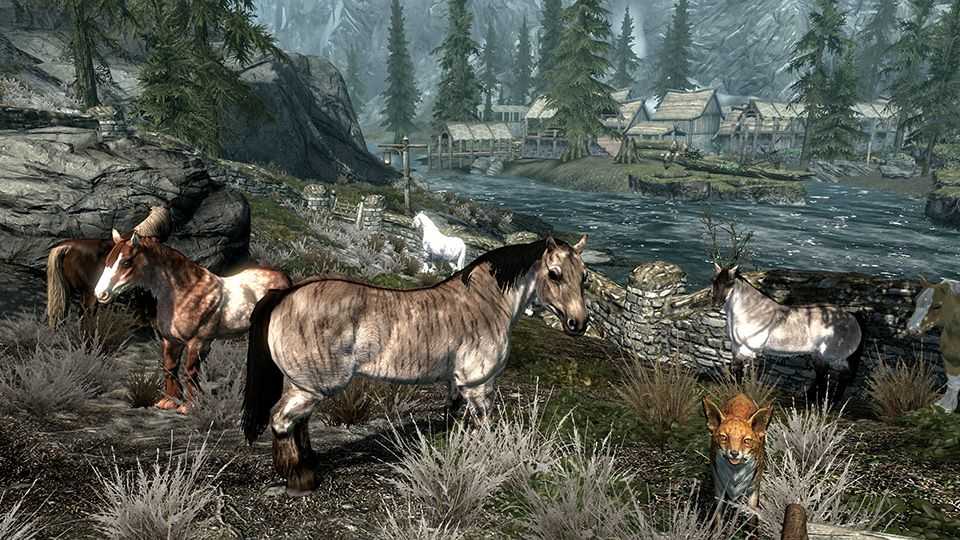 Skyrim: как приручить диких лошадей (и где их найти)