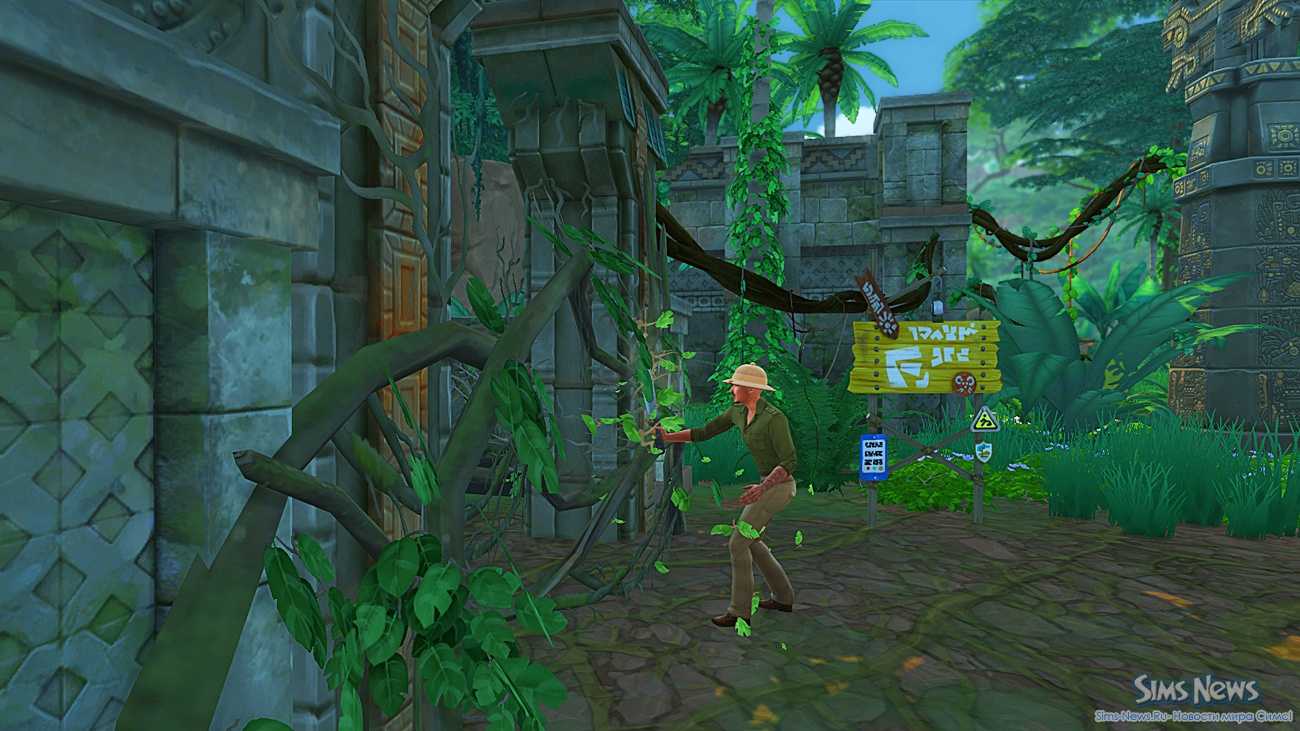 Прохождение джунглей и храм в the sims 4 приключения в джунглях