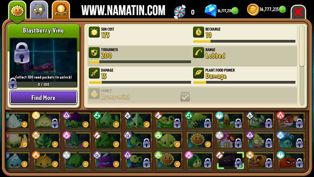 Коды уровней «растения против зомби 2»
