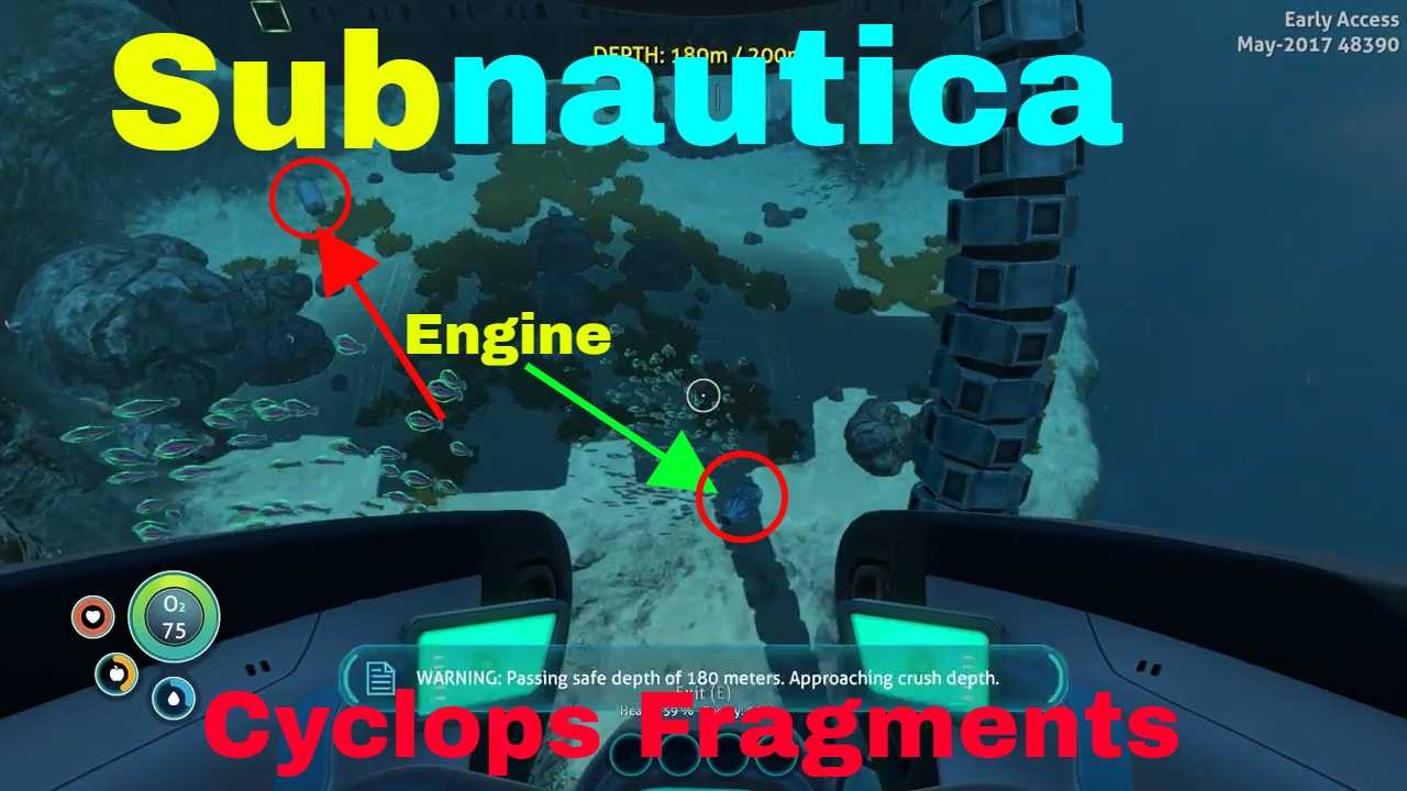 Координаты чертежей циклопа в subnautica