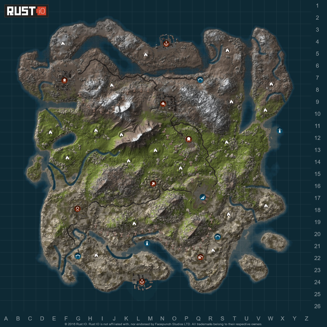 Rust map grid фото 26